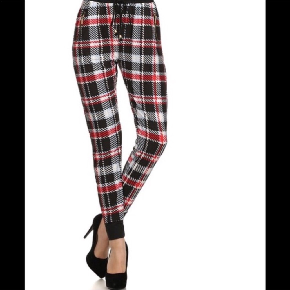 Plaid Jogger Pants
